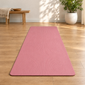 Grellina™ Rose Pink Pinstripe TPE Yoga Mat — full mat